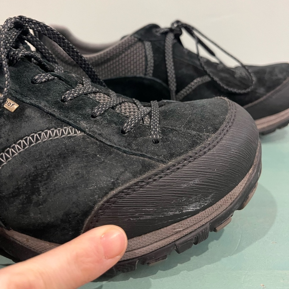 Dansko Paisley Black Suede Leather Walking Shoes Womens 41 wide (US 10.5) - Picture 8 of 11